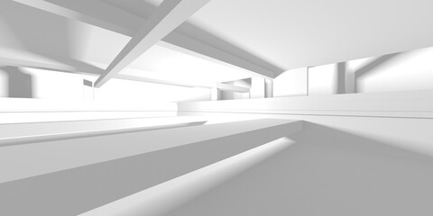 White Modern Background. Abstract Building Concept