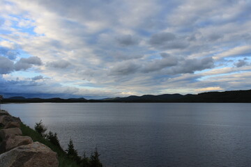 a canadian lake at morning