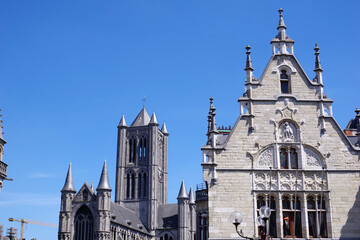 Panorama de la ville de Gand, Belgique