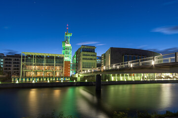 Klangturm St.Pölten - Regierungsviertel - Nachtaufnahme