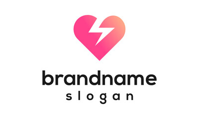 Love storm logo vector