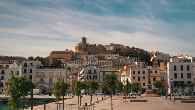 time lapse of the old town, Ibiza