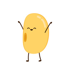 Soybean vector. Soybean character design.