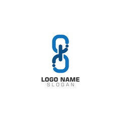 Chain Business Logo abstract unity vector design template