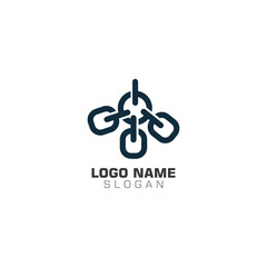 Chain Business Logo abstract unity vector design template