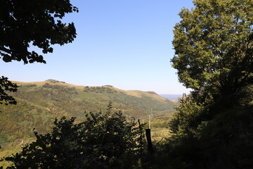 sunset in the mountains