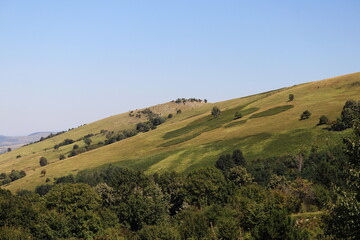 Naklejka premium view of the mountains
