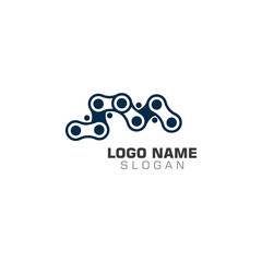 Bicycle Chain Link logo creative design template