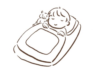 寝る　子　イラスト