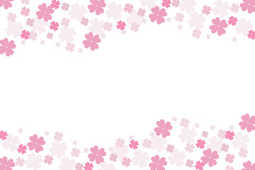 Flower pattern. Flower greeting card. Simple flower card with text space. 