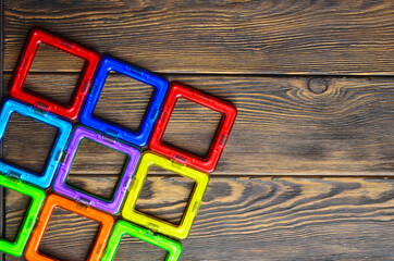 Children's educational toys magnetic designer for modeling and creativity