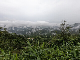 Fototapeta premium clouds over the mountains