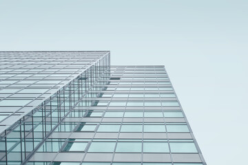 Modern glass building against the sky