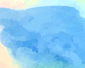 水彩の背景／空／にじみ／ぼかし／絵の具／フレーム／テクスチャ／海／青／水色／ピンク