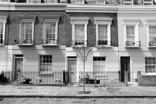 Fototapeta Camden Town, London - black and white vintage style