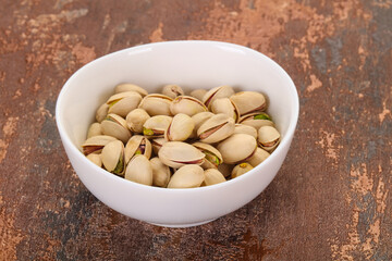 Pistachio nuts heap