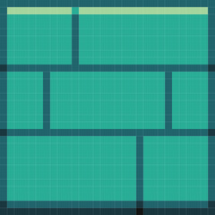 Green brick texture pixel art. Vector picture.