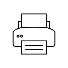printer line icon 