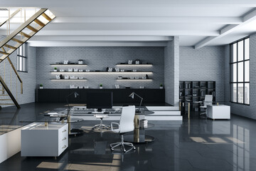 Modern home office with computer