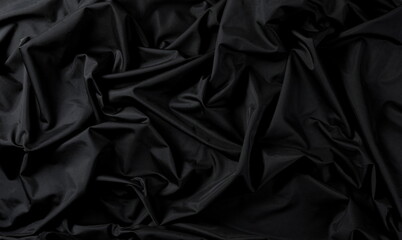 Black curtain background and texture
