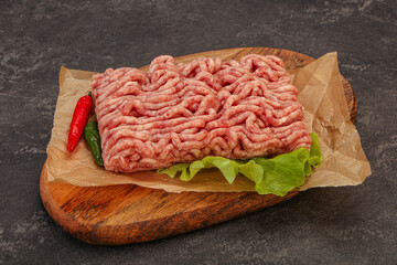 Raw Minced pork meat for cooking