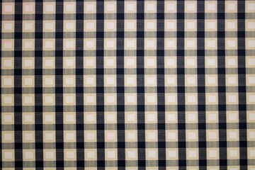 evocative close-up image of blue and white plaid fabric