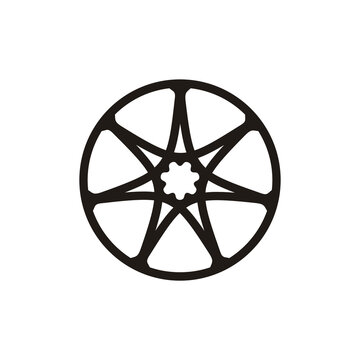 Septa Gram Seven Pointed Star logo design