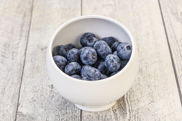Sweet fresh juicy blueberries heap