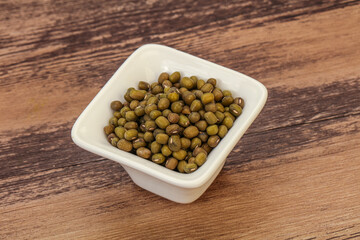 Vegetarian cuisine - dry green lentil