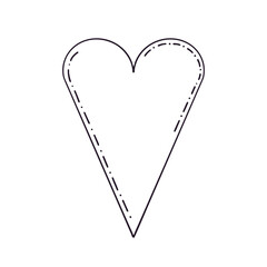 Heart symbol. Mystical vector illustration for Halloween.