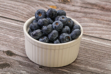 Ripe sweet tasty blueberries heap