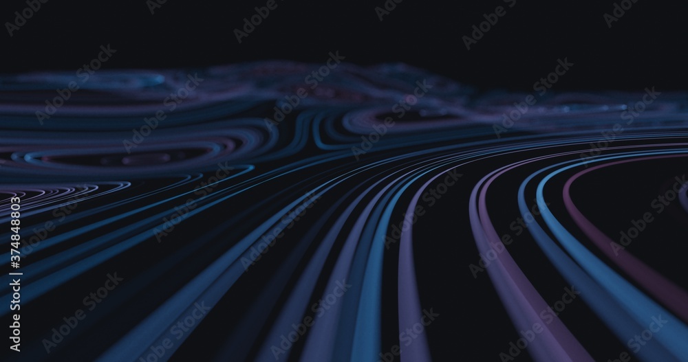 Poster abstract flowing lines background