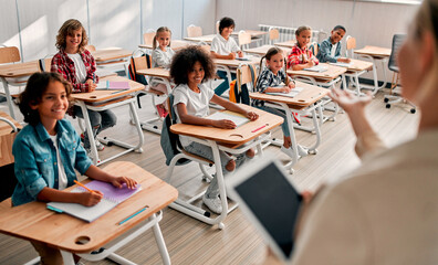 Children at school