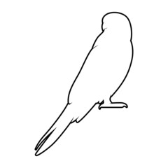 Falcon Silhouette on White Background. Isolated Vector Animal Template for Logo Company, Icon, Symbol etc