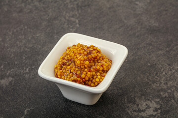 Dijon mustard sauce with seeds