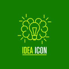 Idea Icon Design - Vector file - Bulb Icon design