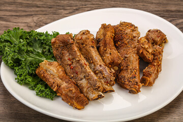 Stewed pork ribs with spices