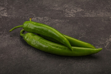 Ripe tasty spicy green pepper