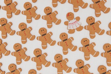 Christmas human cookies. Ginger bread. 