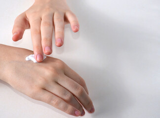 woman hands with manicure