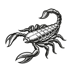 Scorpio zodiac sign vector illustration isolated on white background