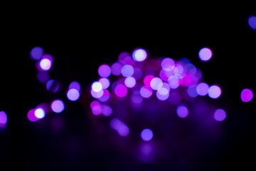 Blurred fairy lights