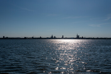Silhouette der Hansestadt Stralsund