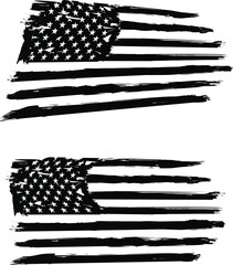 USA Flag, vector flag, american flag, EPS 10. army, military, veterans, navy, patriotic,	
