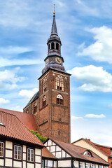 Fototapeta na wymiar St Stephen's Church in Tangermünde