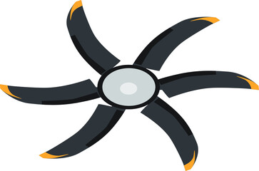 Six all metal alloy propeller © Z sanch