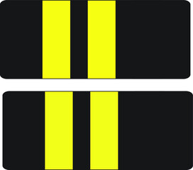 pilot two stripes epaulettes uniform