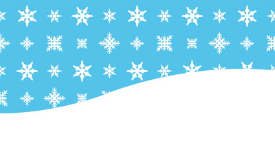 Beautiful winter pattern with snowflakes. Christmas background. Vector illustration EPS10