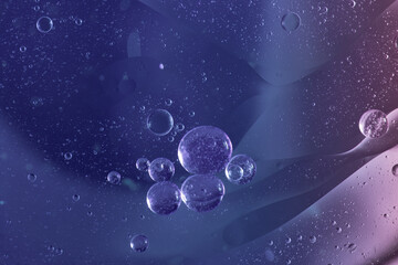 Abstract  Purple water bubbles background