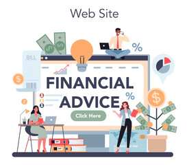 Financial analyst or consultant online service or platform